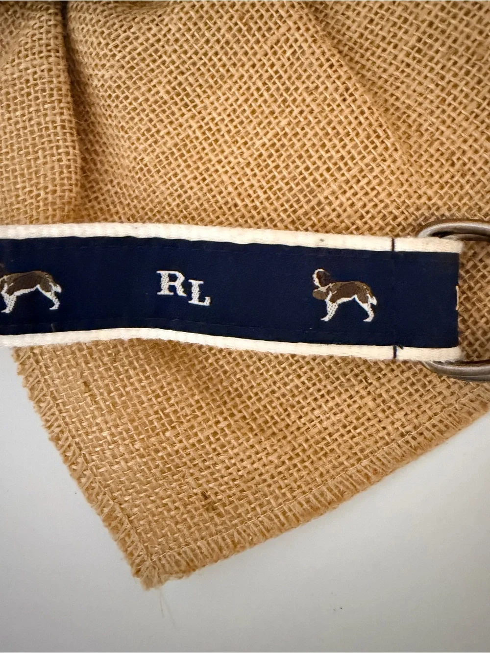 Boys XS Ralph Lauren Dog Puppy Belt Double Loop 22” long GUC washable canvas 🐕